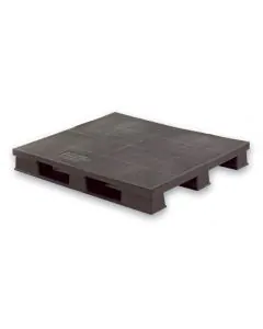 Plastpall type B1210 regenerert - uten kanter - med løpere