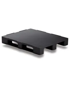 Plastpall Craemer TC3 med 3 sider og kanter - Sort