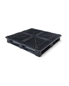 Plastpall type 1212 MR 6RR med 6 kanter og kanter