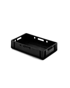 Kjøttboks E1 - 600x400x125 mm - Sort