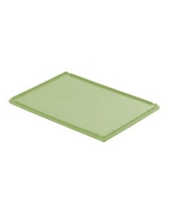 Lokk til plastboks type E - 600x400 mm - Grønn