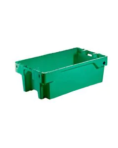 Fiskeboks C stabelbar vendbar 800x400x225 mm 40L/25kg - grønn