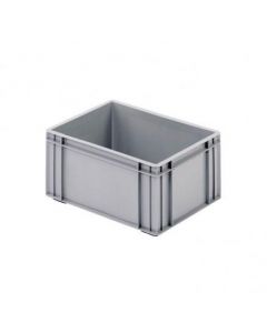 Plastboks R - 400x300x193 mm uten hull - grå