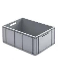 Plastboks R - 600x400x273 mm m/h. hull - grå