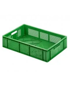 Plastboks R - perf. 600x400x133 mm - grønn