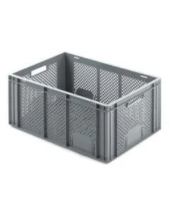 Plastboks R - perf. 600x400x274 mm - grå