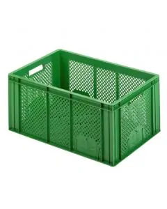 Plastboks R - perf. 600x400x274 mm - grønn