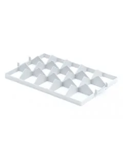 Glassinnsats 3x5 rom - Topp - grå