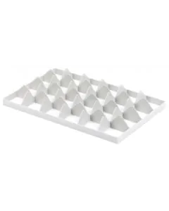 Glassinnsats 4x6 rom - Underdel - grå