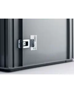 Ståletikettholder 72x30 mm - 13 g - skinnende stål