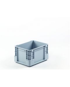 Plastboks S - 400x300x220 mm m/hull - Grå