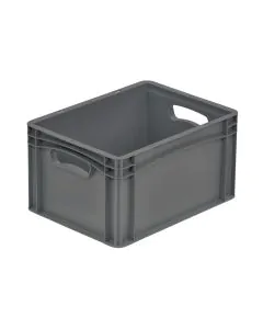 Plastboks Basicline Eco 400x300x220 mm - Mørk grå