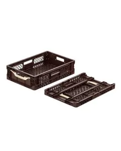 Sammenleggbar boks Brød - 600x400x154 mm - brun