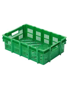 Plastboks stablebar perf. 600x400x150 mm - grønn