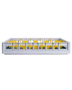 Oppvaskkurv 600x400 mm - 72 mm - 15 glass