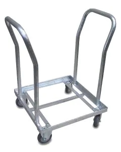 Chassis for 200 l. fat - Sinklegert stål