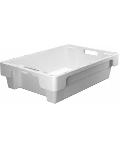Plastboks stabelbar vendbar 600x400x150 mm - Hvit