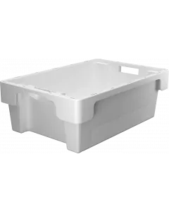 Plastboks stabelbar vendbar 600x400x200 mm - Hvit