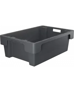 Plastboks stablebar 600x400x200 mm - Grå