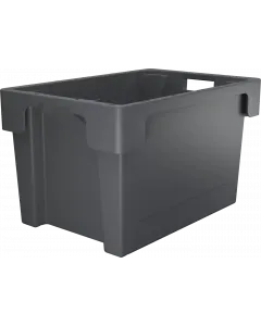 Plastboks stabelbar 600x400x350 mm - Grå