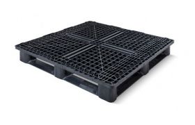 Plastpall type 1212 MR 6RR med 6 kanter og kanter