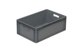 Plastboks Basicline Eco 600x400x220 mm - Mørk grå
