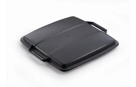 Lokk til Plastbeholder 90L 385x395 mm - sort