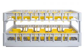 Oppvaskkurv 600x400 mm - 230 mm - 15 glass