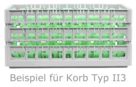 Oppvaskkurv 600x400 mm - 245 mm - 40 glass