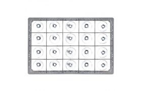Oppvaskkurv 600x400 mm - 245 mm - 4x5 glass