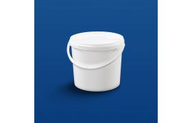Plastbøtte EZE5600 - 5,7 L. m/profil h. - Hvit