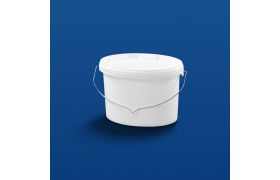 Oval plastbøtte type EOP3000 - 3 L - Hvit