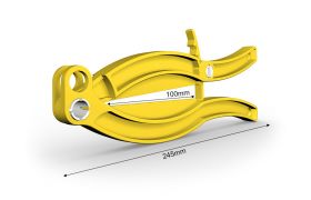 Griper 245 mm w. låseknapp - gul
