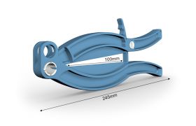 Griper 245 mm w. låseknapp - blå
