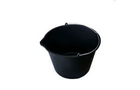 Plastbøtte m. helletut generell plast - 12L. m/metall h. 