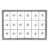 Opvaskekurve til 118x90 mm glas - 3x6 rum
