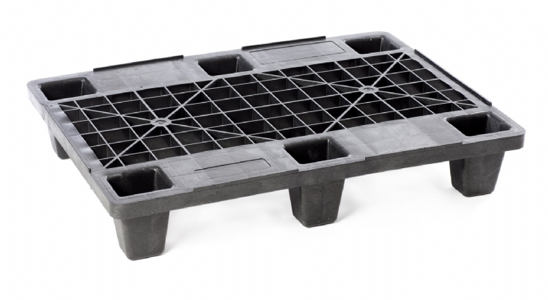 Plastpalle 1/2 pll - A600 med 6 fødder