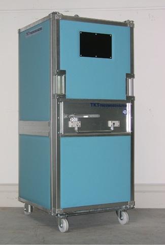 Termoskab 580 L på hjul - 825x735x1770 mm - blå