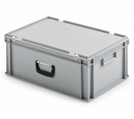 Kuffertkasse UNISTA 600x400x235mm (inkl låg) - grå