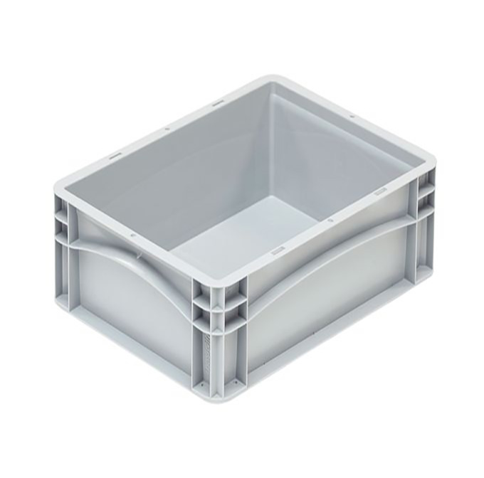 Plastkasse Basicline 400x300x170 mm - Grå