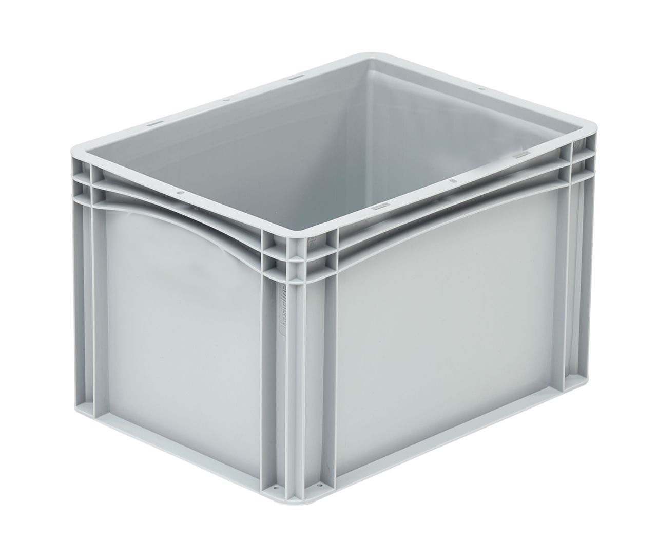 Plastkasse Basicline 400x300x320 mm - grå