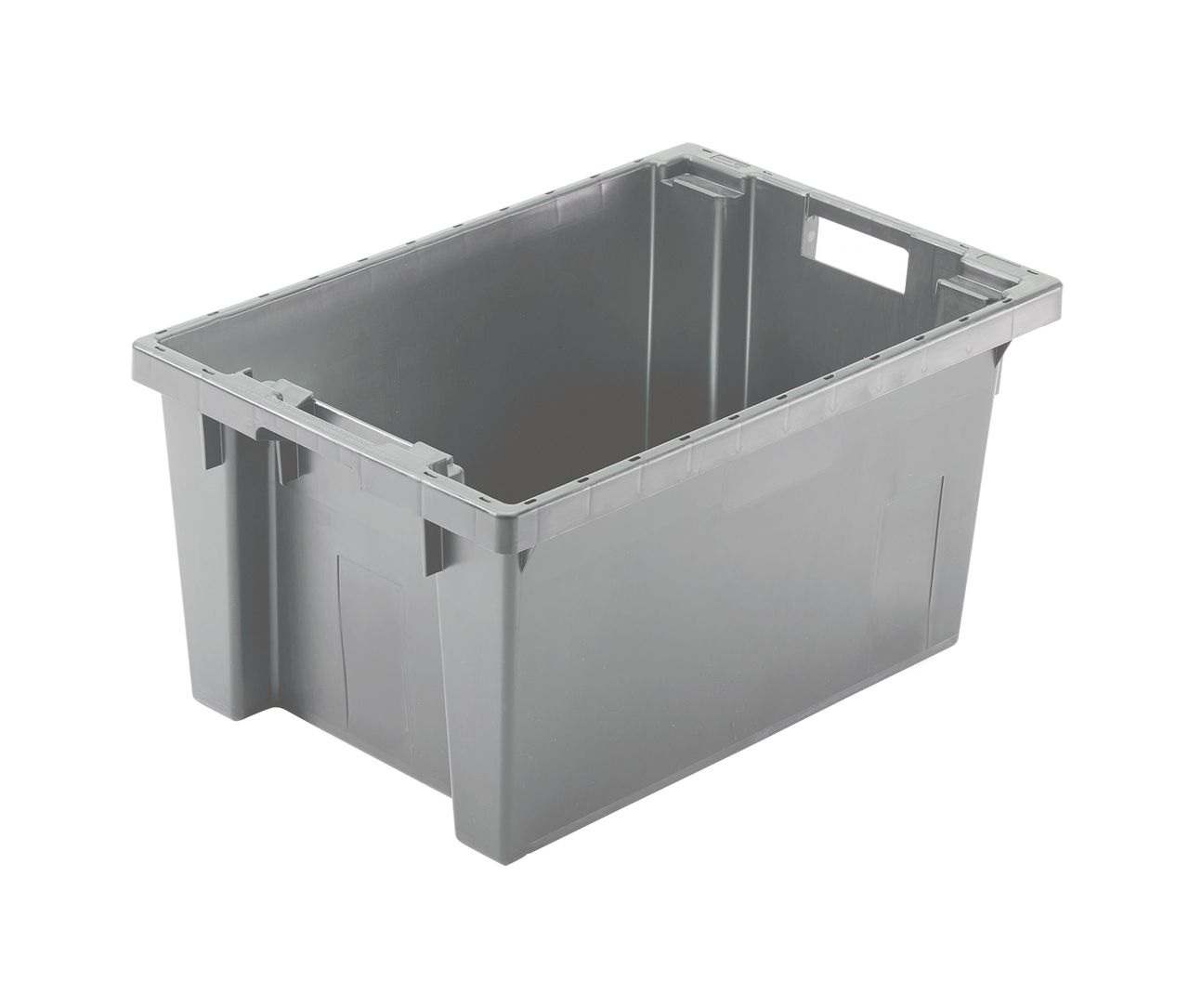 Plastkasse stabelvendbar 600x400x300 mm -grå