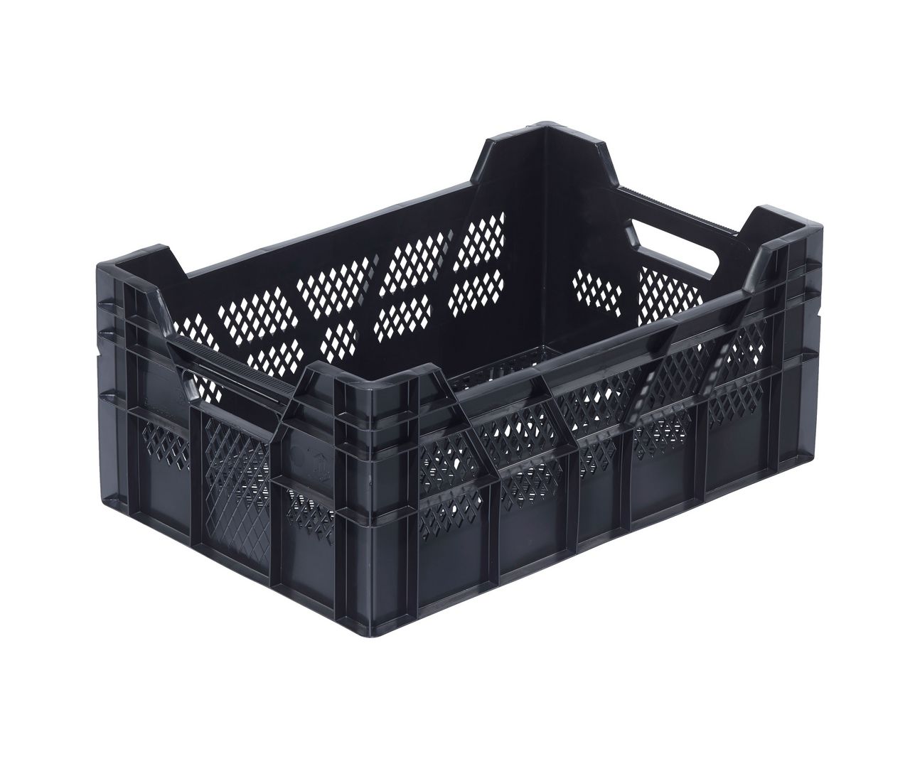 Gartnerkasse perf. 600x400x260 mm - sort