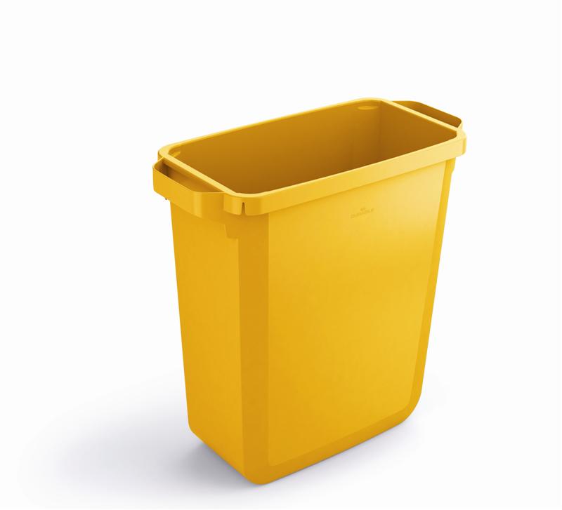 Plastbeholder 60L 590x282x600 mm - gul