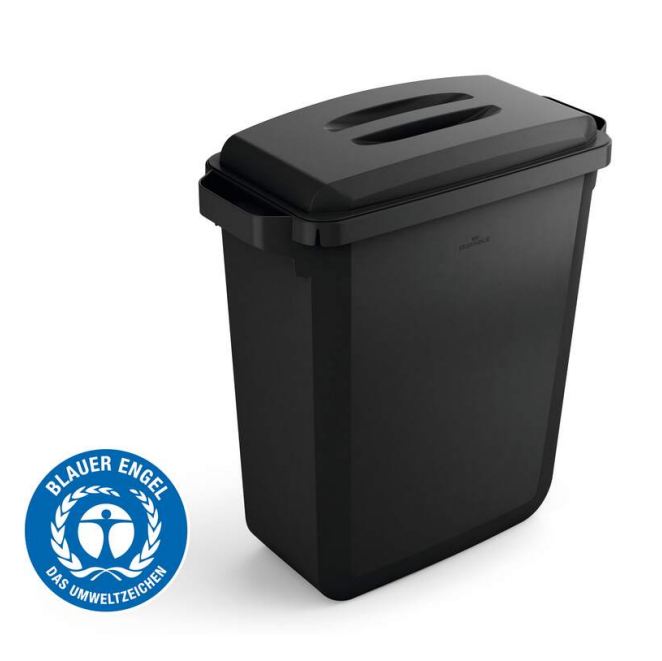 Plastbeholder 60L 590x282x600 mm - sort - ECO