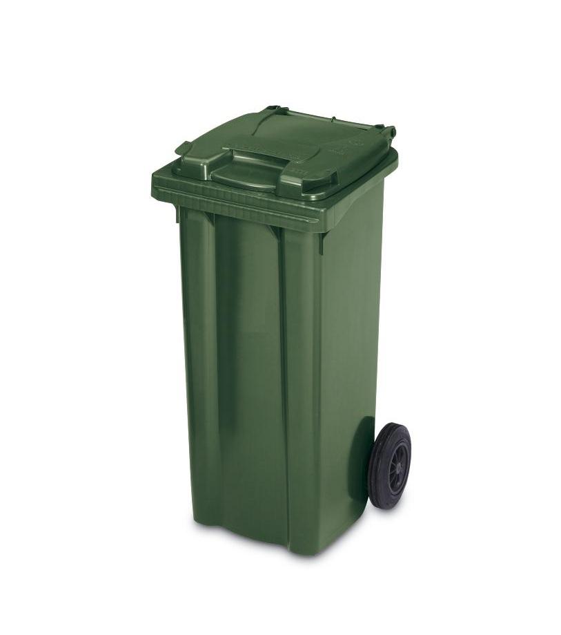 Affaldscontainer 2-hjulede 140 L - grøn