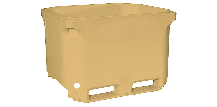 Isoleret kar 1000 L - cremefarvet - PE