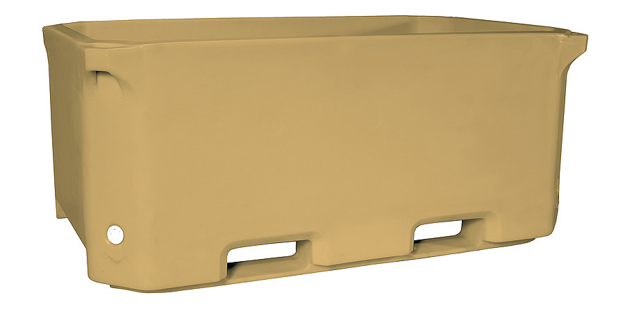 Isoleret kar 1400 L - cremefarvet - PUR