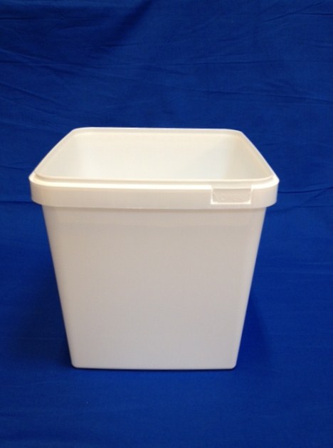 Plastbøtte 5548 - 5000 ml - Hvid