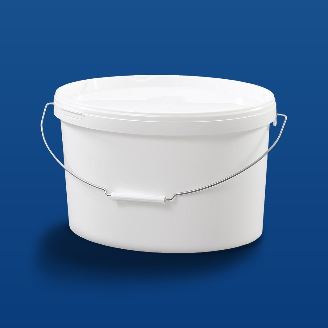 Oval plastspand  EOE11000 - 11,6 l.- Hvid